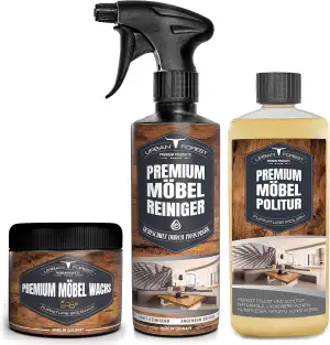 Möbelwachs Möbelöl & Möbelreiniger als Sparset für Holzoberflächen, Kunststoffob