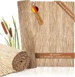 BooGardi Schilfmatte · Balkonsichtschutz in 12 Größen · Schilfrohrmatte 90x300 cm wetterfest · Ba...