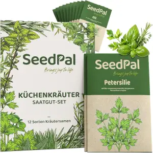 SeedPal Kräutersamen Set - 12 Beliebtesten Küchenkräuter - Kräuter der Provence,