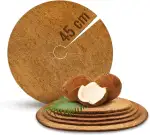 Kokos Mulchscheibe Winterschutz - Biologisch abbaubare Kokosscheibe als Winterschutzmatte für Pflanzen (45 cm, 1 Stück)