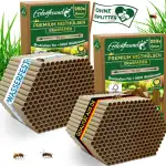 ERDENFREUND® 6 & 8mm Premium Graspapier Niströhren für Wildbienen ohne Splitter 2x250 Nisthülsen ...