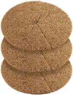 Kokos-Mulchscheibe Kübelabdeckung Winterschutz für Topfpflanzen/Pflanzenschutzmatte/Unkrautschutzmatte, Kokosdisk (60cm - 3 Stück)