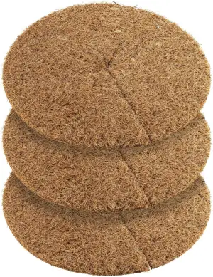 Kokos-Mulchscheibe Kübelabdeckung Winterschutz für Topfpflanzen/Pflanzenschutzmatte/Unkrautschutzmatte, Kokosdisk (60cm - 3 Stück)