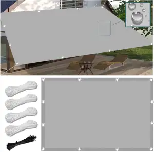 Sonnensegel Rechteckig 1.8x3M Segeltuch Wasserdicht im Viele Größe und Farben, B