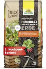 Neudorff NeudoHum HochbeetErde 75L torffreie GewächshausErde - Bio-Erde für leckeres Gemüse und a...