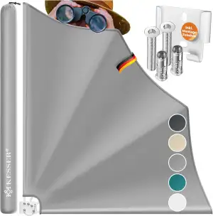 KESSER® Balkonfächer klappbar mit Wandhalterung | 140x140cm | Sichtschutz Balkon