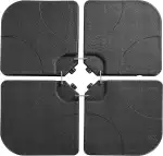 Yaheetech 4-TLG. Sonnenschirmständer Ampelschirmständer Schirmgewicht mit 80 kg Sand oder 60 kg W...