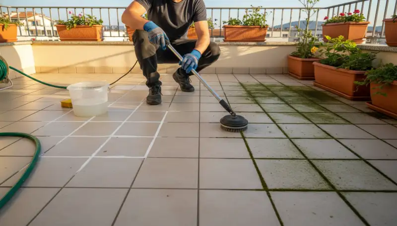 Balkon Fugen reinigen: Strahlende Sauberkeit