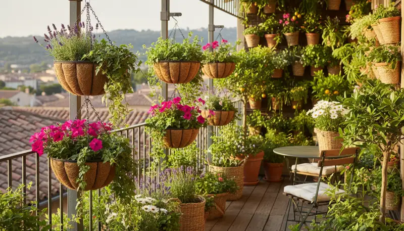 Blumenampeln: Schwebende Blütenpracht