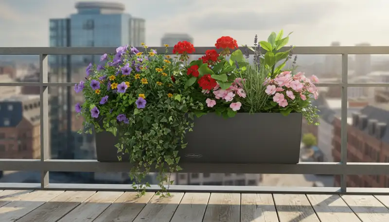 Die grüne Oase auf kleinem Raum: Der Lechuza Balkonkasten BALCONERA Stone 80 im Fokus