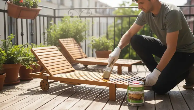 Holzmöbel auffrischen: Neuer Glanz für den Balkon
