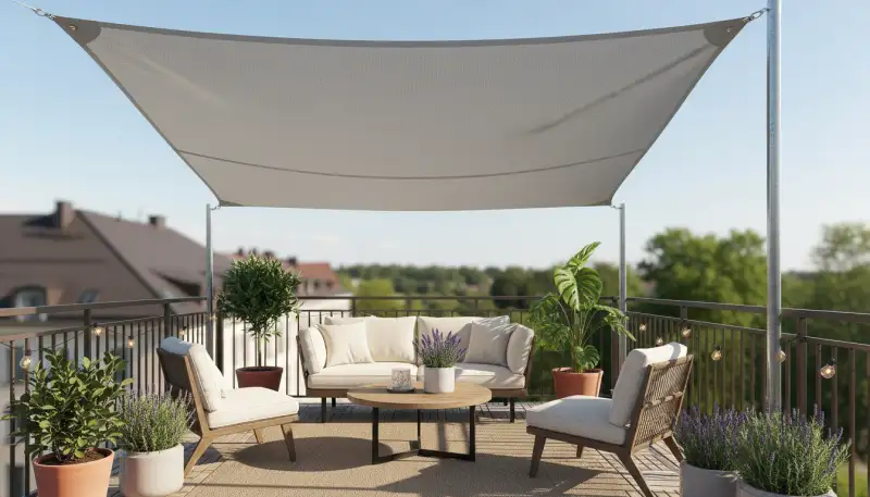 Sonnensegel Balkon: Flexible Schattenoasen gestalten