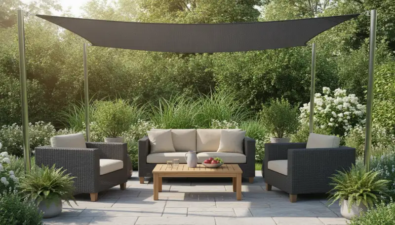 Sonnensegel: Outdoor-Oasen stilvoll beschatten